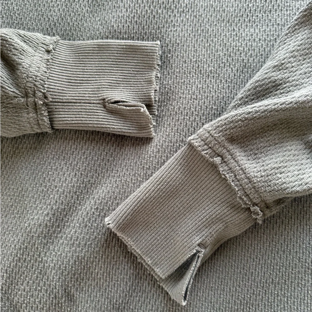 Aerie drop shoulder waffle knit crewneck sweater - Picture 3 of 3